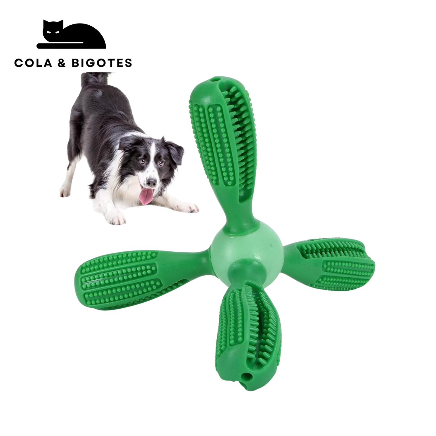 JUGUETE TIPO CACTUS PARA MASCOTA JUEGO RUDO - (COLA Y BIGOTES)